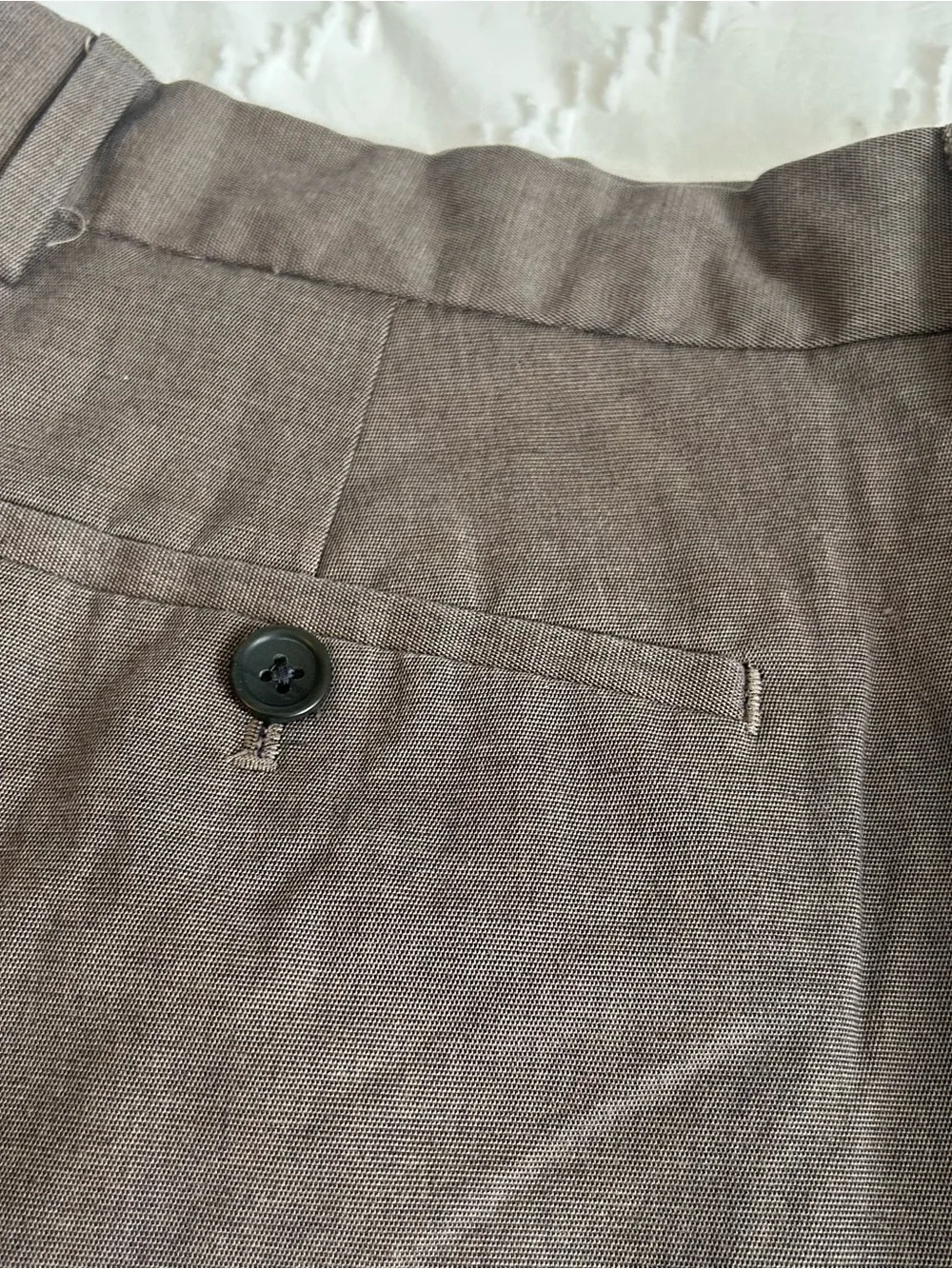 Banana Republic Men’s Tailored Dress Pants Size 35/30 (Actual 36/28) Taupe Brown